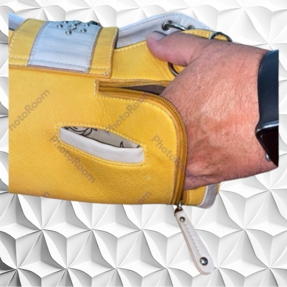 EUC Concealed Carry Boho/Western Purse Yellow & Turquoise Rhinestones - Picture 4 of 11